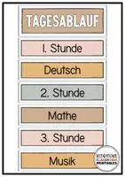 Vorschau - Mal- und Bastelvorlagen - Klassenzimmer Deko Boho Minimalistisch | Materialpaket | Start ins neue Schuljahr - Seite 1