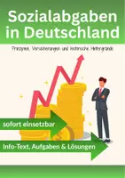 Vorschau - Arbeitsblätter - Sozialabgaben & Versicherungen in Deutschland - Deckblatt