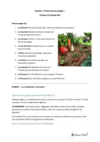 Aperçu - Préparation de séquence / Séquence complète - Saynète Panique au potager - Cycle 2 -CP, CE1, CE2 - Page 1
