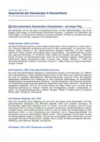 Vorschau - Arbeitsblätter - Geschichte der Demokratie in Deutschland - Seite 1