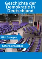 Vorschau - Arbeitsblätter - Geschichte der Demokratie in Deutschland - Deckblatt