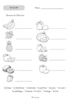 Vorschau - Arbeitsblätter - les fruits: differenzierte Arbeitsblätter - Seite 3