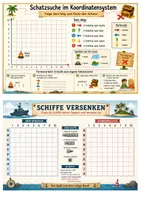 Vorschau - Aufgabenkarten - Piratenschatz und Schiffe versenken - Deckblatt