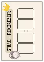 Vorschau - Experimente - Stille - Rekordzeit Poster / Plakat - Deckblatt