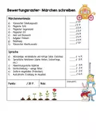 Vorschau - Klassenarbeiten - Märchen Bewertungsraster Klassenarbeit (Kl.3/4) - Seite 2