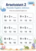 Vorschau - Arbeitsblätter - Plusaufgaben bis 20 | Mathematik Klasse 1 | 5 Arbeitsblätter als PDF - Seite 2