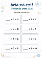 Vorschau - Arbeitsblätter - Zahlzerlegung bis 10 Klasse 1 | Mathematik | 5 Arbeitsblätter als PDF - Seite 3