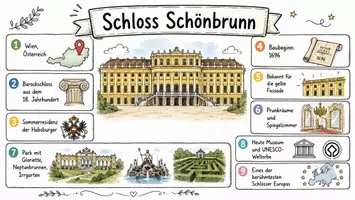 Vorschau - Arbeitsblätter - Arbeitsblätter zum Thema "Schloss Schönbrunn" + Lösung & MP3 + Mindmap + Infografik - Seite 1