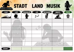 Vorschau - Spiele - Stadt Land Orchester – Musikspiel für den Unterricht | Musik Quiz & Wortspiel ab Klasse 5 - Seite 3