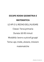 anteprima - Esercizi - ESCAPE ROOM GEOMETRIA LE API E IL REGNO DELL’ALVEARE - Pagina 1