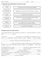 anteprima - Esercizi - Verifica sugli animali - classe quarta primaria - Pagina di copertina