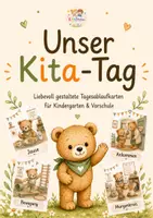 Vorschau - Fördermaterial/Inklusion - Unser Kita-Tag – Liebevoll gestaltete Tagesablaufkarten für Kindergarten & Vorschule ✨🧸 - Deckblatt