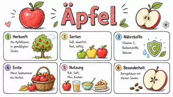 Vorschau - Arbeitsblätter - Lernposter + Arbeitsblatt zum Thema "Apfel" + Onlineübung & MP3 + Mindmap + Infografik - Seite 2