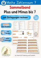 Vorschau - Stationenlernen - Sammelband Plus und Minus bis 7, mit Zerlegungen rechnen - Seite 1