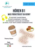 Vorschau - Unterrichtsreihen - B1 Hören R F Frühstück Perfekt für Tests! - Deckblatt