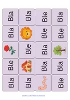 Vorschau - Spiele - Teil 2 Silbenlesen mit Bild-Impulsen Bl-Tr-Dr-Fl-Fr...♥️ MEHR als nur ein Silbenteppich - Seite 1
