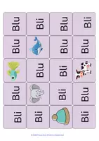 Vorschau - Spiele - Teil 2 Silbenlesen mit Bild-Impulsen Bl-Tr-Dr-Fl-Fr...♥️ MEHR als nur ein Silbenteppich - Seite 2