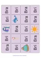 Vorschau - Spiele - Teil 2 Silbenlesen mit Bild-Impulsen Bl-Tr-Dr-Fl-Fr...♥️ MEHR als nur ein Silbenteppich - Seite 3