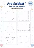 Vorschau - Arbeitsblätter - Geometrische Formen und Körper Klasse 1 | Mathematik | 5 Arbeitsblätter als PDF - Seite 1
