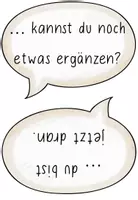 Vorschau - Präsentationen/Tafelbilder - Sprechblasen & Satzanfänge zum Aufrufen / Schreiben - Deckblatt