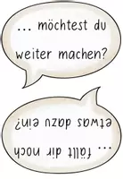 Vorschau - Präsentationen/Tafelbilder - Sprechblasen & Satzanfänge zum Aufrufen / Schreiben - Seite 1