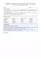 Vorschau - Arbeitsblätter - Schreibgespräch zur Produkt- und Kettenregel - Deckblatt