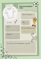 Vorschau - Arbeitsblätter - Fußball WM Steckbrief | Weltmeisterschaft - Seite 1