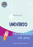 Vista previa - Refuerzo / NEE / Materiales de apoyo - PROYECTO ABP EL UNIVERSO: Pósters Educativos Y DECORACION - Portada