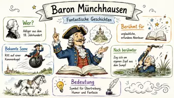 Vorschau - Arbeitsblätter - Lernposter + Arbeitsblatt "Baron Münchhausen" + Onlineübung & MP3 + Mindmap + Infografiken - Seite 2