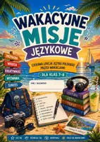 zapowiedź - Wakacyjne misje językowe - język polski przed - klasy 7–8 - obwoluta
