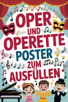 Vorschau - Arbeitsblätter - Oper und Operette - Poster und Arbeitsblatt zum Ausfüllen: Musik-Unterricht - Deckblatt