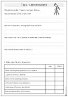 Vorschau - Arbeitsblätter - Planeten und Sonnensytem – Sachtext mit Leseverständnis | Text der Woche | Klasse 3/4 - Seite 3