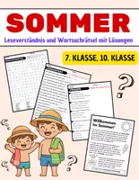 Vorschau - Spiele - SOMMER: Leseverständnis und Wortsuchrätsel mit Lösungen - Deckblatt