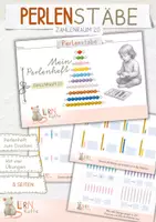 Vorschau - Mal- und Bastelvorlagen - Montessori - Perlenstäbe - Miniheft - Zahlenraum 20 - Deckblatt