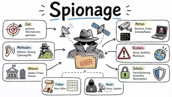Vorschau - Arbeitsblätter - Arbeitsblätter zum Thema "Spione / Spionage" + Lösung & MP3 + Mindmap + Infografiken - Seite 2