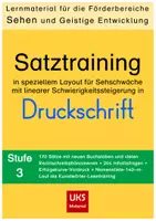 Vorschau - Arbeitsblätter - Satztraining für den Förderbereich Sehen - Stufe 3 - Deckblatt