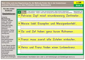 Vorschau - Arbeitsblätter - Satztraining für den Förderbereich Sehen - Stufe 3 - Seite 1