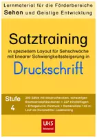 Vorschau - Arbeitsblätter - Satztraining für den Förderbereich Sehen - Stufe 4 - Deckblatt