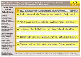 Vorschau - Arbeitsblätter - Satztraining für den Förderbereich Sehen - Stufe 4 - Seite 1