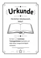 Vorschau - Arbeitsblätter - Urkunden für das Lesetempotraining - Seite 2