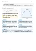 Vorschau - Arbeitsblätter - Analysis Anwendung (4. Grad): Flugbahn eines Düsenjets - Seite 1