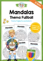 Vorschau - Mal- und Bastelvorlagen - 10 Mandalas zum Thema Fußball - Deckblatt