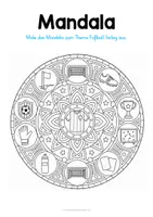 Vorschau - Mal- und Bastelvorlagen - 10 Mandalas zum Thema Fußball - Seite 2