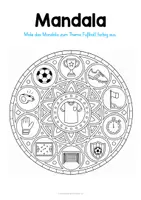 Vorschau - Mal- und Bastelvorlagen - 10 Mandalas zum Thema Fußball - Seite 3