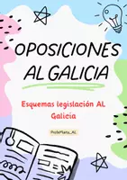 Vista previa - Refuerzo / NEE / Materiales de apoyo - Esquemas legislación oposición AL Galicia - Portada