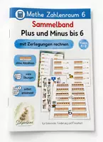 Vorschau - Unterrichtsreihen - Sammelband Plus und Minus bis 6, mit Zerlegungen rechnen - Deckblatt