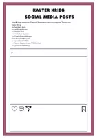 Vorschau - Arbeitsblätter - Social Media Post - Kalter Krieg - Deckblatt