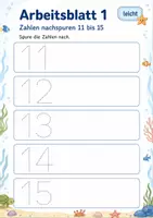 Vorschau - Arbeitsblätter - Zahlen schreiben bis 20 Klasse 1 | Mathematik | 5 Arbeitsblätter als PDF - Seite 1
