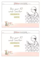 Vorschau - Mal- und Bastelvorlagen - Miniheft - Zehnerübergang - Übungsheft - Seite 2
