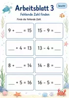 Vorschau - Arbeitsblätter - Umkehraufgaben bis 20 Klasse 1 | Mathematik | 5 Arbeitsblätter als PDF - Seite 3